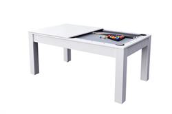 Stanlord  Pool table 6" fods White Sanremo Dinning with accessories